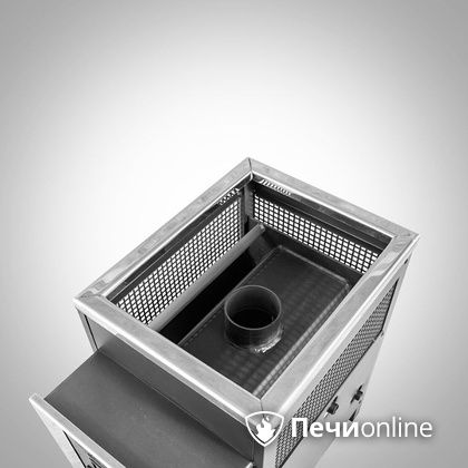 Дровяная банная печь Радуга ПБ-21 (встроенный теплообменник) 6 мм прочистная дверца в Вологде