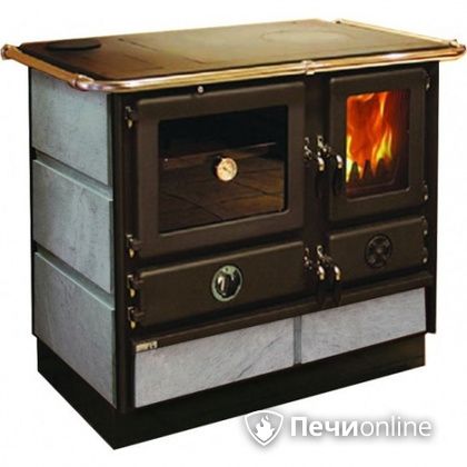 Отопительно-варочная печь MBS Thermo Magnum Stone L с теплообменником и духовым шкафом в Вологде