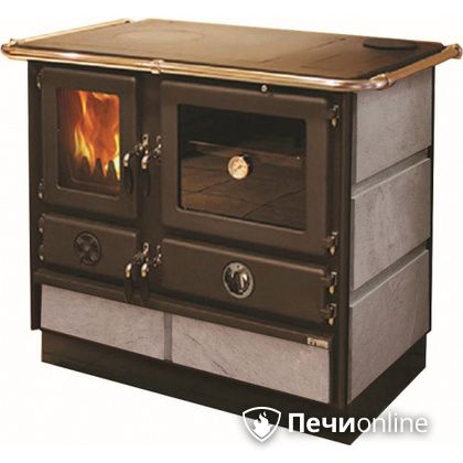Отопительно-варочная печь MBS Thermo Magnum Stone R с теплообменником и духовым шкафом в Вологде